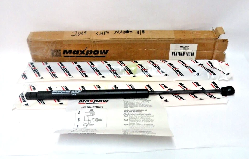Maxpow  L & R Trunk Lid Gas Charged Lift Supports For  2005 Chevy Malibu - Image 1 of 4