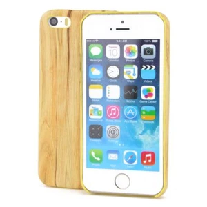 Apple iPhone 5 / 5s / SE TPU Etui na telefon komórkowy Wygląd drewna Ochrona Case Vintage Cover - Zdjęcie 1 z 3