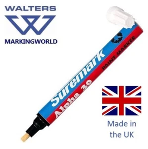 Rotulador de pintura Suremark Alpha 30 | Punta reversible | Marca de metal, goma, caja 10 - Imagen 1 de 6