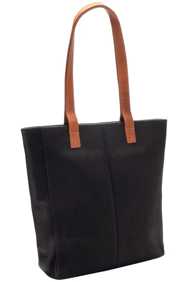 Bolso de Mano Le Donne Cuero Puesta de Sol Negro/Tostado Foto 1 de 1