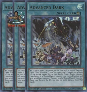 Yugioh! 3x Advanced Dark BLCR-EN054 Ultra Raro 1a Edición Casi Nuevo - Imagen 1 de 1