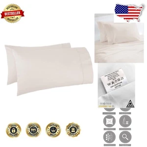Ivory Extra Large Pillowcases (23x43) - Egyptian Cotton & Machine Washable - Picture 1 of 7