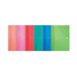 Oxford Office Wirebound Notebook Transparent Assorted A5 (Pack of 5) 100104780 - Picture 1 of 10