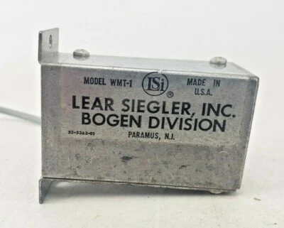  Transformador a juego vintage Lear Siegler Bogen WMT-1 600 ohmios HIZ TAL CUAL Foto 1 de 4