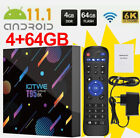 T95 Android 11.0 TV BOX 4GB+64GB Quad Core UHD 6K HDMI WIFI 5G Media Player UK.