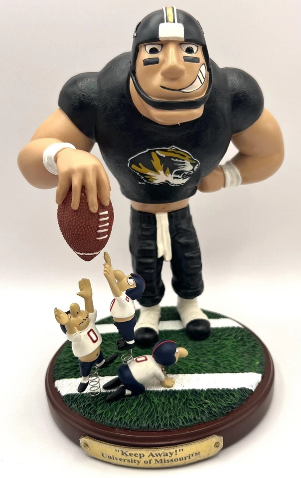 Missouri Tigers SEC NCAA College Gift Football Rare Keep Away Rivalry Figurine - Image 1 of 1