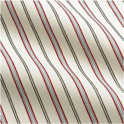 Sábana plana Tommy Hilfiger Karin a rayas King 100 % algodón nueva en paquete 108" x 102" Foto 1 de 2