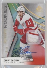 2019 SP Game Used Red Spectrum Premium Materials /15 Filip Zadina Rookie Auto RC