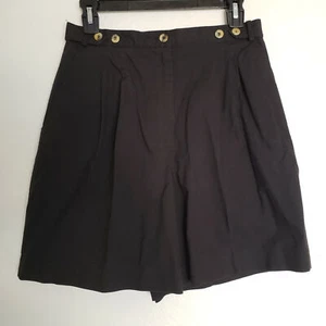 Karen Scott Women's Vintage Black High Rise Shorts Size 10 *see measurements* - Picture 1 of 8