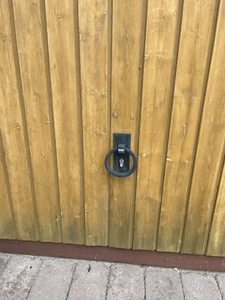 2 Garagenschwingtore (Normstahl), Holz, inkl. elektrischer Öffnung - Bild 1 von 7