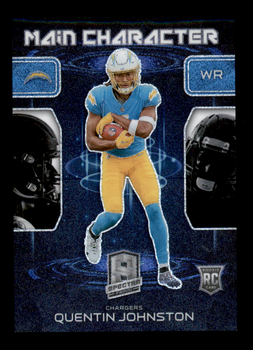 2023 Panini Spectra Quentin Johnston Main Character RC Los Angeles Chargers