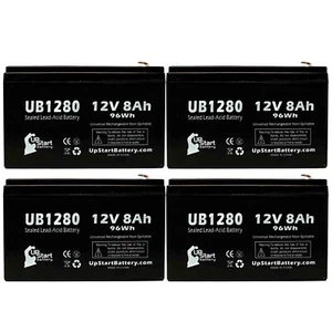 4x 12V 8Ah Sealed Lead Acid Battery For APC SMART-UPS XL 2200VA RM 3U - Picture 1 of 1