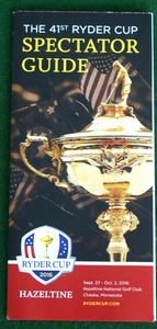 2016 RYDER CUP MATCHES SPECTATOR GUIDE FOR HAZELTINE NATIONAL MAP PLAYERS C2 - Picture 1 of 3