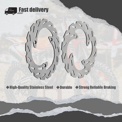 Front Rear Brake Disc Rotors For SUZUKI RM 85 85L 2005 2006 2007 2008 2009 2010 - Image 1 of 4