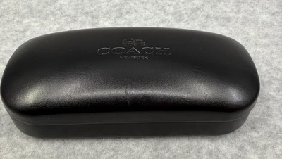 Estuche para gafas Coach New York negro con cubierta rígida gafas de sol Foto 1 de 4