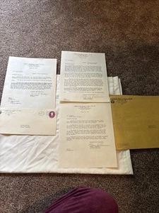 Vtg 1960 Communications Workers of America 3 Union Letters Bargaining Meeting - Picture 1 of 6