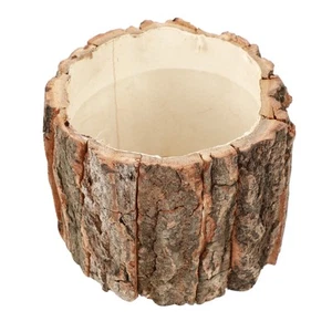Soporte para bolígrafo impermeable cubo de flores madera corteza maceta tocón - Imagen 1 de 12