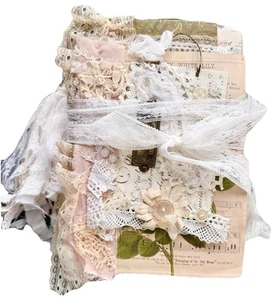 Junk Journal Shabby Vintage 10x6” 188 Pages 3 Books Floral Memory Diary Tassel - Picture 1 of 20