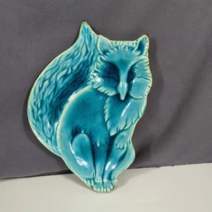 Fox VTG Home Desk Office Entry Pottery Ceramic Dish Tray 4 Keys Candy Trinkets ! - Picture 1 of 14