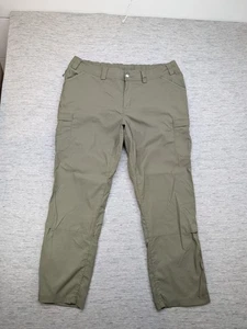 Duluth Trading Dry on the fly Pants 20W Green Cargo Stretch Outdoor Hiking Nylon - Picture 1 of 10