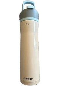 Contigo 24 oz. Clybourn Chill Free-Flow Filtration Stainless Steel Ivory Bottle - Picture 1 of 13