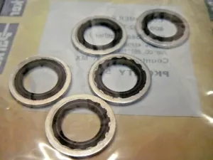 Parker 60000027/16 Stat-O-Seal 7/16 "Bolt Tamaño Face Sealing Washers Pack de 5 - Imagen 1 de 4