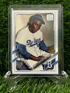 2021 Topps Series 1 Base Variation SP #302 Jackie Robinson Brooklynn Dodgers - Picture 1 of 2