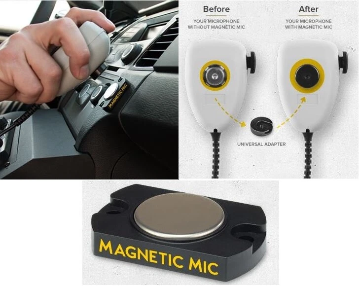 RFI MAG-MIC UNIVERSAL MAGNETIC MIC HOLDER TO SUIT WITH METAL CLIPS - image 1 of 2