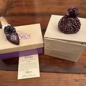 JUST THE RIGHT SHOE Set of 2 Majestic High Heel, Hand Bag Purse Collectible - Picture 1 of 13