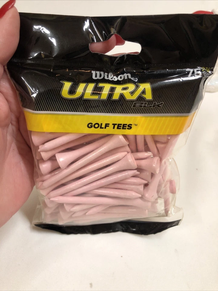 Camisetas de golf Wilson Ultra negras rosas 75 unidades 2 3/4 pulgadas  Foto 1 de 4