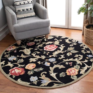 Safavieh Chelsea BLACK 8' X 8' Round Area Rug - HK310B-8R - Picture 1 of 3