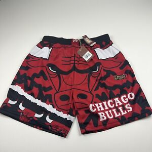 Mitchell & Ness Chicago Bulls 1996 Finals Jumbotron Shorts AOP Big Print 2XL NWT