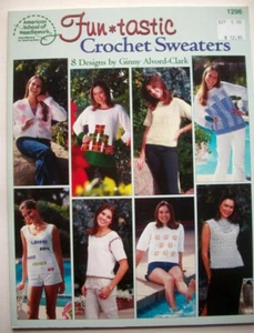 Funtastic Crochet sweaters pattern 8 designs holiday summer fashions - Picture 1 of 5