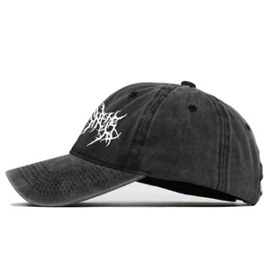 Gorra de metal bordado lavado de alta calidad con logotipo 100 % ALGODÓN - Imagen 1 de 4