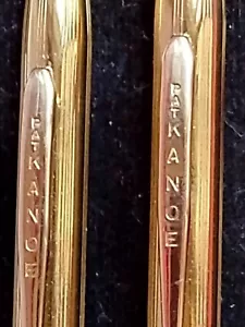 Vintage KANOE Kugelschreiber und Druckbleistift Set goldfarben selten Vintage - Bild 1 von 10