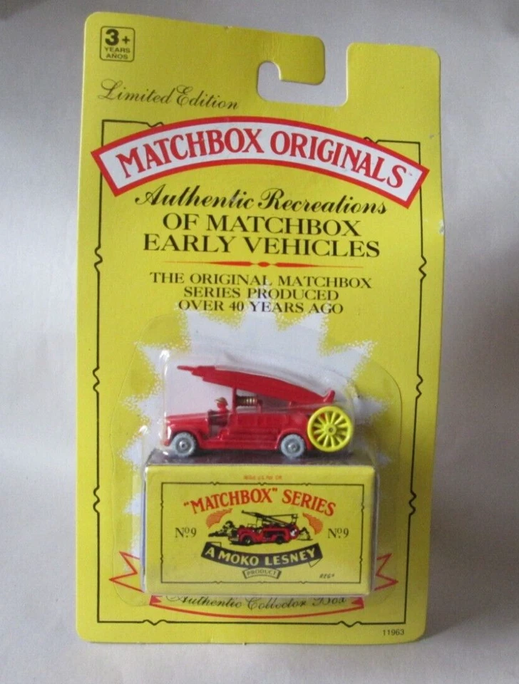 1948 Fire Truck Matchbox Originals No09 a Moko Lesney Recreations