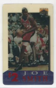1996 Classic Clear Assets NBA Phone Card Joe Smith #13 - Picture 1 of 2