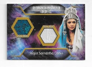 Stargate SG-1 Season 4 2002 Dual Relic Case Topper Costume Card C12 Major Carter - Picture 1 of 2