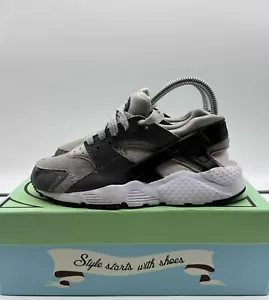 Nike Air Huarache Run White / Black/Grey Shoes Sneakers DX1091-001 UK Size 3 - Picture 1 of 11