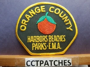 ORANGE COUNTY, CALIFORNIA HARBORS BEACHES PARKS EMA (POLICE) SHOULDER PATCH CA - Imagen 1 de 2
