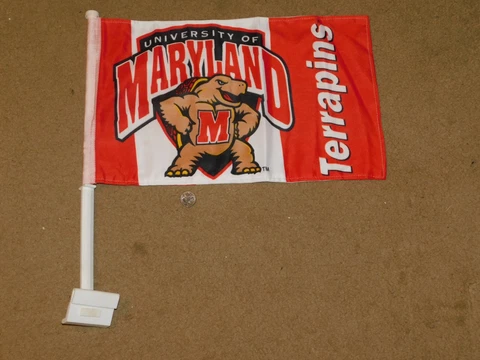 Maryland Terrapins DOUBLE SIDED CAR FLAG SET 2 Cover