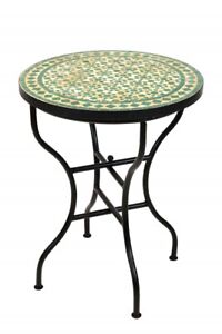 Marokkanischer Mosaiktisch Bistrotisch Gartentisch Tisch Klapptisch Balkon Rund