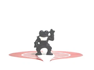 Mini estatuilla Ninja Mites NEGRA 2" Panosh Place PVC #4 - Imagen 1 de 2