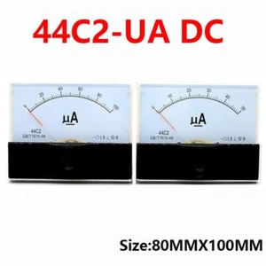 Mechanical Ammeter Analog Panel Pointer Type Dc44c2 50ua 100ua 200ua 300ua 500ua - Picture 1 of 7