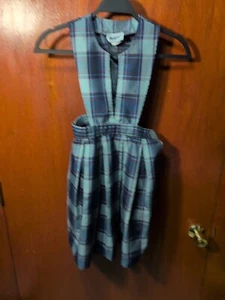 Dennis Catholic School Uniform Plaid Jumper Skirt Size M Made In USA - Picture 1 of 5