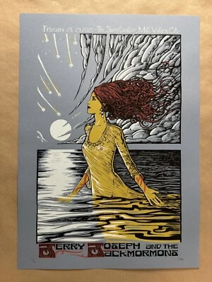 Póster Jerry Joseph y los Jackmormones Mill Valley CA 20 Malleus AP firmado/140 Foto 1 de 4