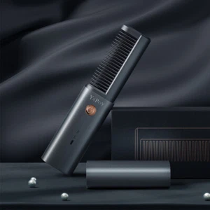 YAPOY Cordless Hair Straightener Brush Fast Heating Anti-Scald Auto-Off,Grey - Picture 1 of 6