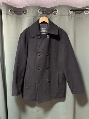 Rountree & Yorke mens black peacoat, size medium - Image 1 of 4