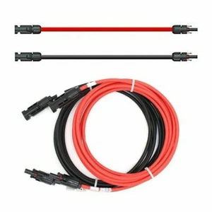 Verlängerungskabel Solarkabel 6mm² rot/schwarz inkl. Solarstecker  1-50m - Bild 1 von 5