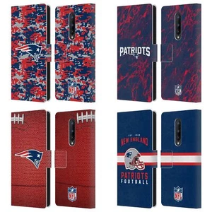 OFFICIAL NFL NEW ENGLAND PATRIOTS GRAPHICS LEATHER BOOK CASE FOR ONEPLUS PHONES - Picture 1 of 10
